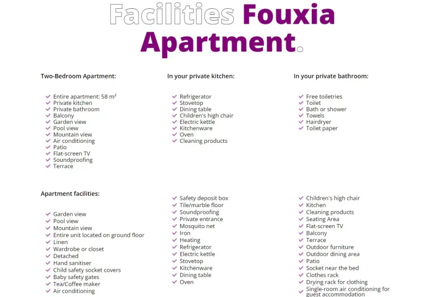 Fouxia apartments, Ανακατασκευή ιστοσελίδας, Ενοικιαζόμενα δωμάτια (3)