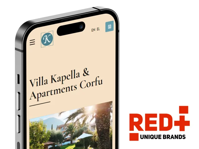 Villa Kapella Κέρκυρα, Ανασχεδιασμός ιστοσελίδας & Rebranding