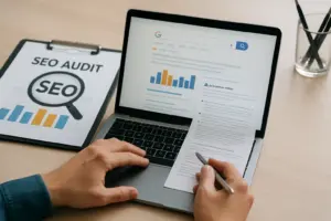 audit seo gia sge apo clicks se apantiseis featured