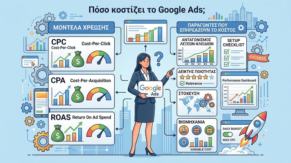 Πόσο κοστίζει το Google Ads; Πώς να υπολογίσετε τον σωστό προϋπολογισμό