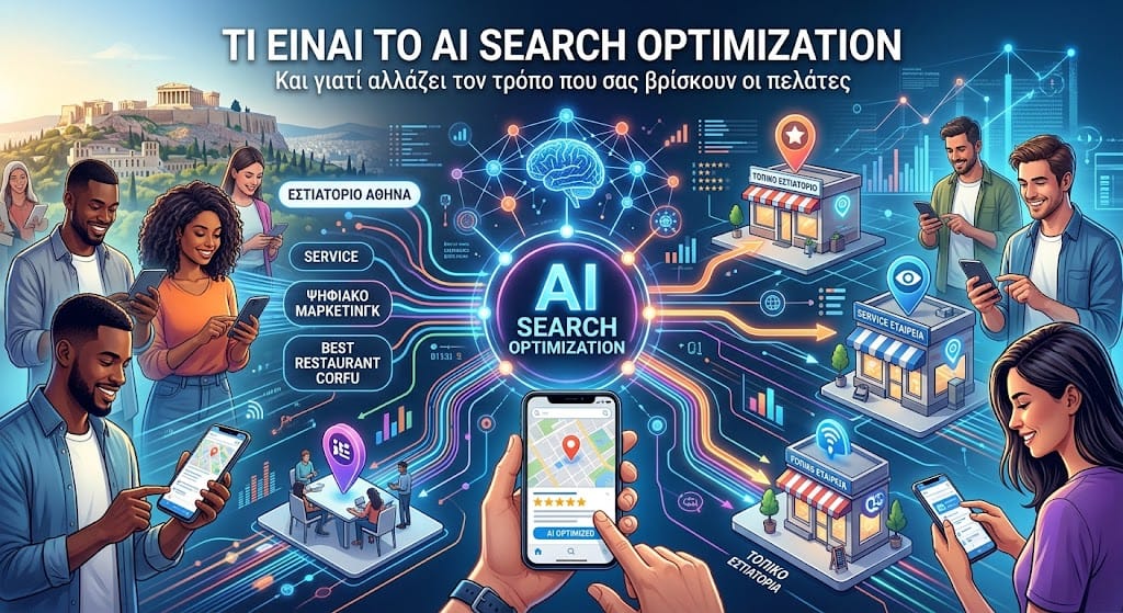 Τι είναι το AI Search Optimization και γιατί αλλάζει τον τρόπο που σας βρίσκουν οι πελάτες