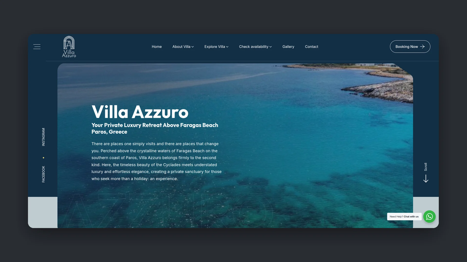 villa azzuro case study
